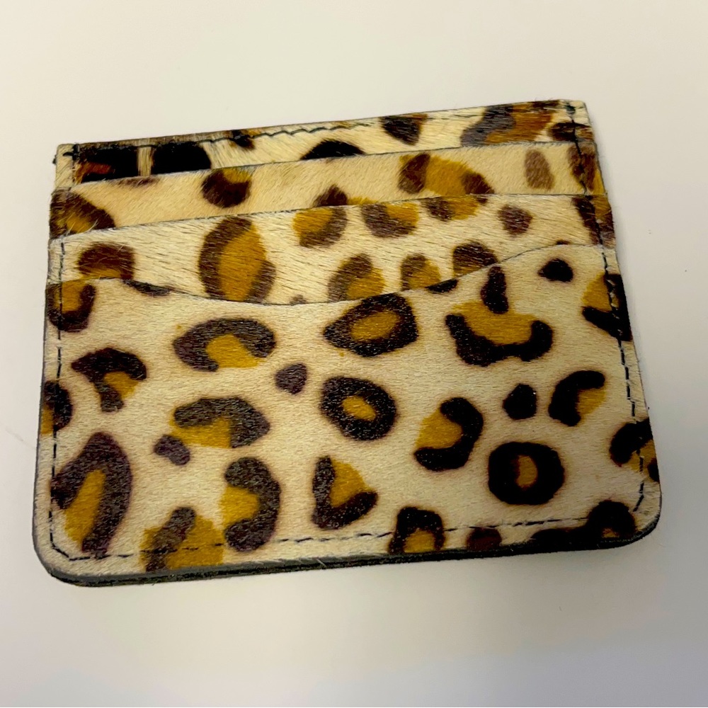 Animal print card holder